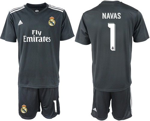 Real Madrid #1 Navas Away Soccer Club Jersey